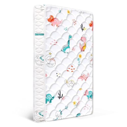 Premium 5" Crib Mattress and Toddler Mattress, Dual-Sided and Firm, Hypoallergenic Crib Mattress, Fits Standard Crib and Toddler Bed