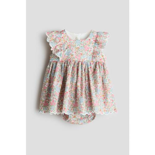 RUFFLE-TRIMMED BODYSUIT DRESS