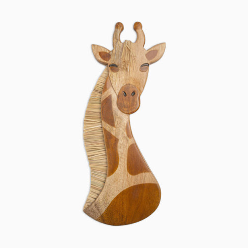 Handcrafted Wood Wall Decor - Giraffe