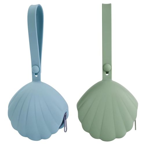 Lovbaby Silicone Pacifier Holder Case, Portable Leakproof Design Baby Pacifier Storage Case, BPA-Free, Easy Clean, 2 Pack