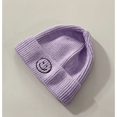 Smiley Hat/Beanie (purple)