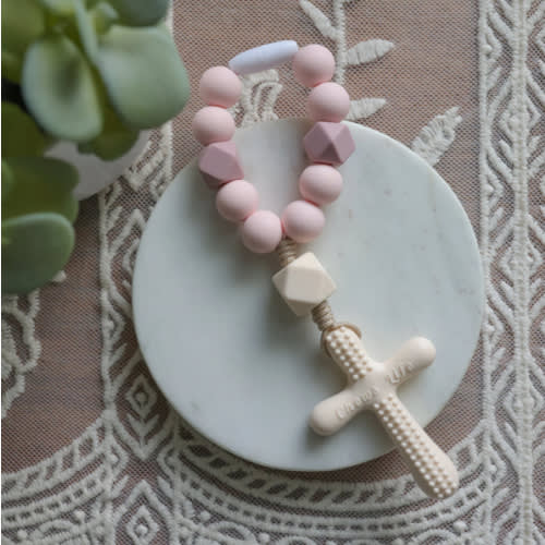 Silicone Decade Teething Rosaries - Esther - Chews Life