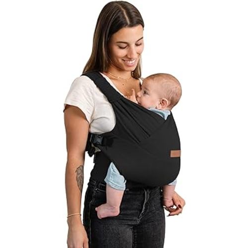 Moby Baby Duet Carrier Easy-Wrap for Newborns to Toddlers, Infant Sling Carrier, Lightweight & Hands Free Design for Mom and Dad, Adjustable for All Body Types (Dusk)