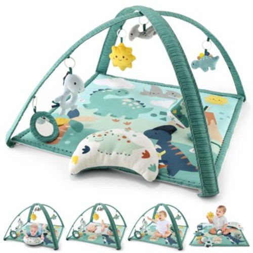 The Peanutshell Dino-Themed 7-in-1 Activity Play Gym and Playmat for Babies, 7-Piece