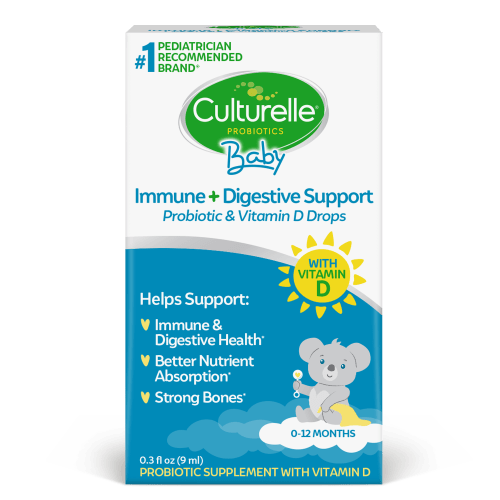 Culturelle Baby Probiotic + Vitamin D Drops, 0.30 FL OZ