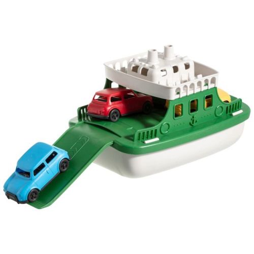 Boat Bath Toy Set For Toddlers, Carry Ship & 4 Mini Cars – Fun Water Toys For Bath, Pool, Beach Play, Safe & Non-toxic Ferry Boat Toy
