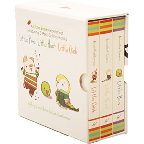 A Little Books Boxed Set Featuring Little Pea Little Hoot Little Oink: (Baby Board Books, Nursery Rhymes, Children's Book Sets, Nursery Books)