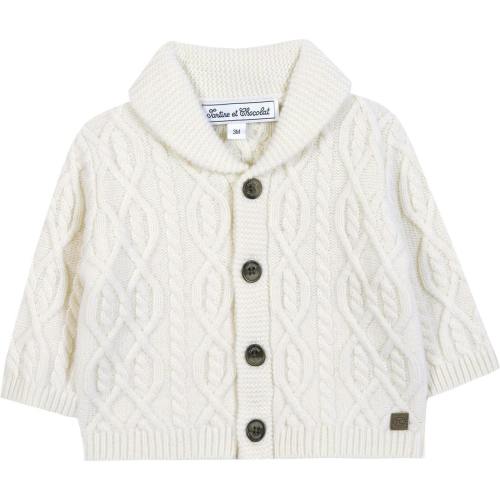 Tartine et Chocolat Wool Sweater - Nacre