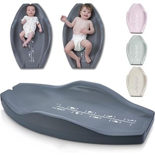 Apricity Baby Diaper Changing Pad – Waterproof Wipe-Clean Foam Changing Mat with Raised Sides, Non-Slip Base & Portable Design, Extra-Large 31.5” × 19.7” for Newborn to Toddler (Grey)