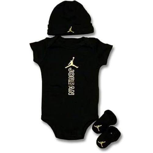 [NJ0559-023] Baby Air Jordan Bodysuit, Hat and Booties 3-PC Box Set