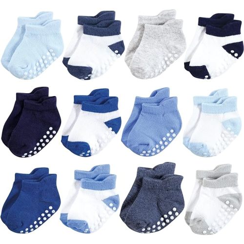 Hudson Baby Unisex Baby Non-Skid No-Show Socks