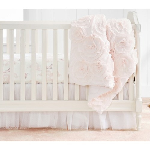 Monique Lhuillier Rosette Baby Quilt | Pottery Barn Kids