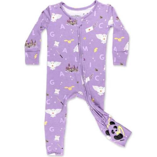 Hedwig's Magical Mail Bamboo Convertible Footie, Purple - Bellabu Bear | Maisonette