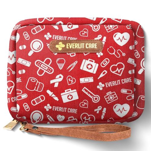 EVERLIT Care Rescue Pack | Family-Friendly First Aid Kit for Kids with 200 Pcs Medical Supplies | Travel-Friendly Compact Storage Bag for Home, Car, Travel, Camping, Adventure (Original)