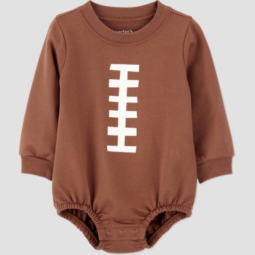 Carter's Just One You® Baby Football Bubble Bodysuit - Brown