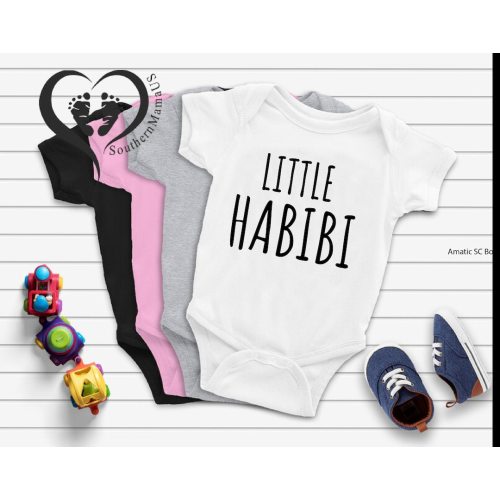 Little Habibi Onesie®, Arabic Baby Bodysuit, Cute Muslim Baby Gift,Little Habibi Bodysuit,My Darling Muslim,Muslim Kids Shirt,Toddler Muslim