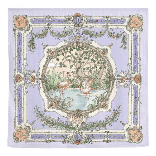 Organic Swaddle Blanket Tapestry Violet