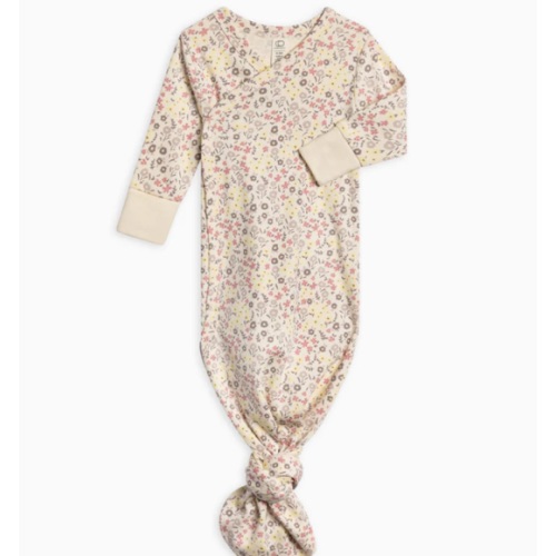 Indy Kimono Gown- Giada Floral / Lilla - NB