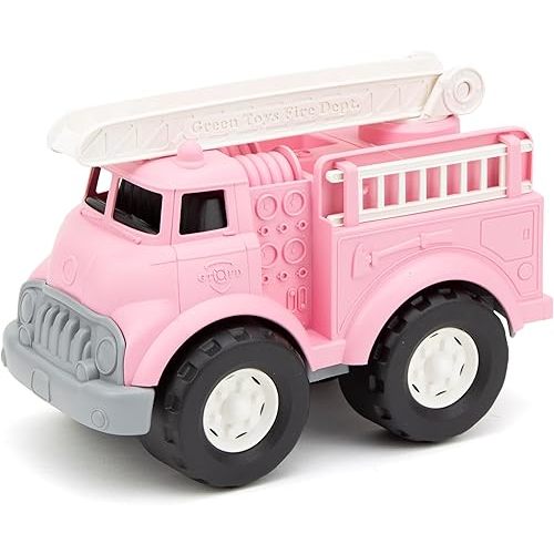 Green Toys Fire Truck Pink CB2