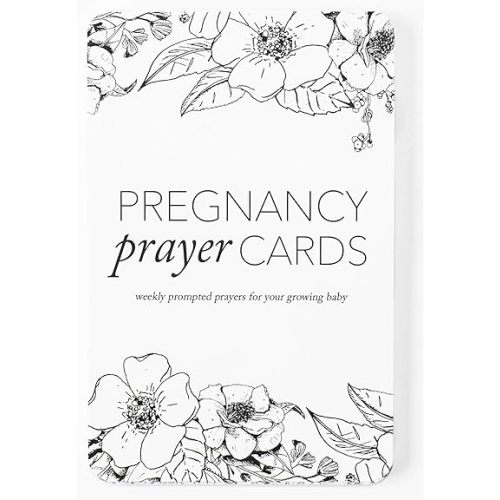 DUNCAN & STONE PAPER CO. Pregnancy Prayer Cards for Parents/Grandparents (20 Cards) - One-of-a-Kind Pregnancy Congratulations Gift - Bible Verse Cards - New Mom Essentials