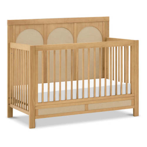 Eloise 4-in-1 Convertible Crib - Honey & Performance Sand Eco-Weave