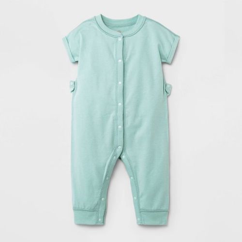 Baby Boys' Adaptive Dusty Snap Romper - Cat & Jack™ Green