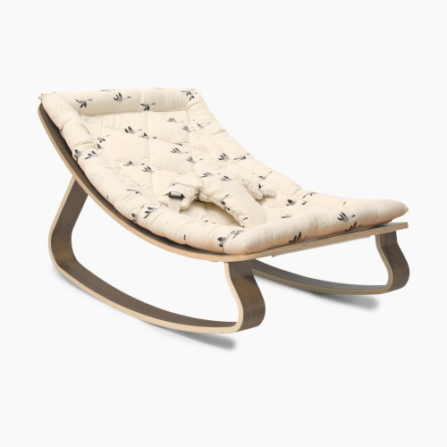 Charlie Crane LEVO Baby Rocker - Goose, Walnut