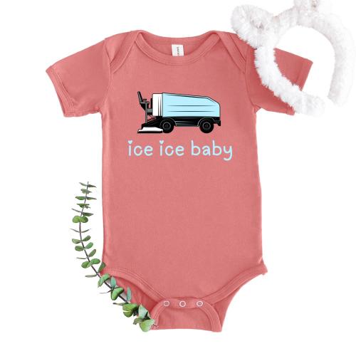Ice Ice Baby Onesie® , Hockey Baby Shower Gift, Hockey Baby Shirt, Baby Onesie®, Hockey Dad Onesie®, New Dad Gift, Hockey Ice Machine