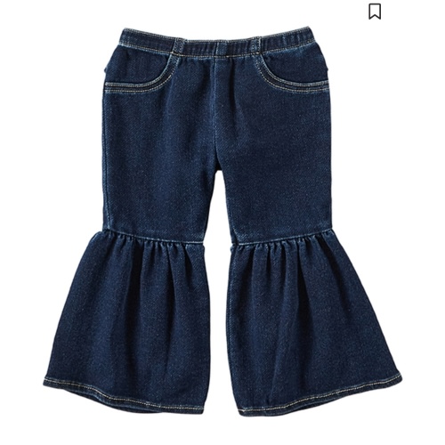 Wrangler Infant Girls' Dark Wash Flare Pant | Boot Barn