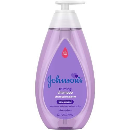 Johnson's Baby Calming Baby Shampoo with Soothing NaturalCalm Scent, Hypoallergenic & Tear-Free Baby Hair Shampoo, Free of Parabens, Phthalates, Sulfates & Dyes, 20.3 fl. oz