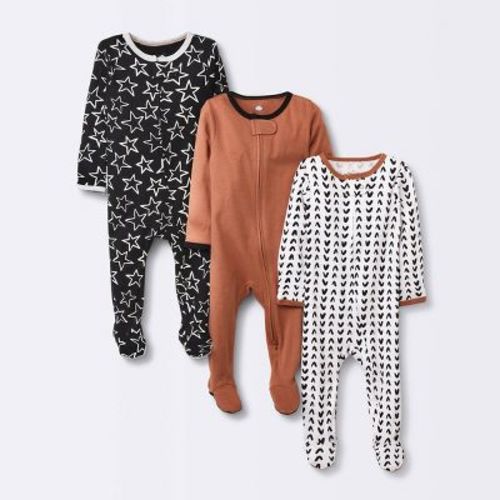Baby 3pk Zip-Up Sleep N' Play - Cloud Island™, Color: Black, Size: 3-6M