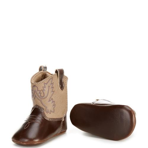 Baby Deer Kids' Miller Western Boot Crib Shoes (Infant)