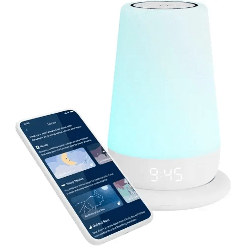 Hatch Rest+ Baby & Kids Sound Machine | 2nd Gen | Child’s Night Light, Alarm Clock, Toddler Sleep Trainer, Time-to-Rise, White Noise, Bedtime Stories, Portable, Backup Battery (with Charging Base)