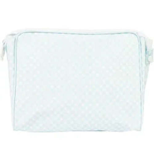 The Go Bag Large, Blue Gingham
