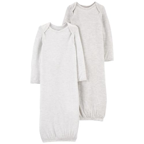 Baby 2-Pack PurelySoft Gown Set - Style,Grey