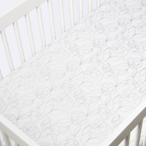 Fitted Crib Sheet - Cloud Island™ Line Floral