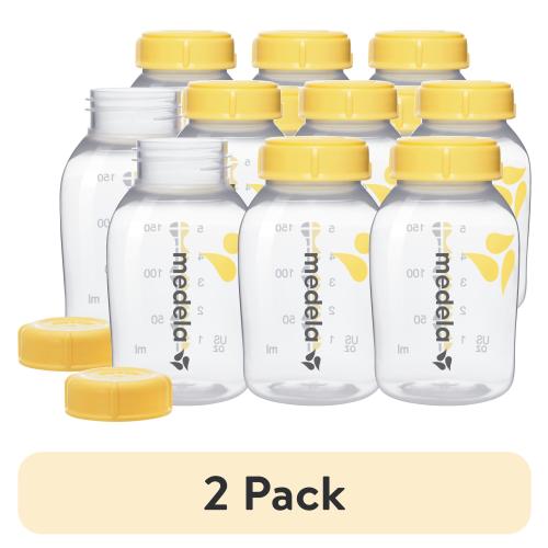 (2 pack) Medela Breast Milk Storage Bottle Set, 6-Pack, 5 oz.