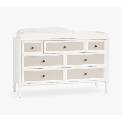 Pilar 7-Drawer Dresser & Topper (56w x 19d")