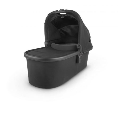 Bassinet in black fabric on carbon black frame with black leather accents- - for VISTA V2, CRUZ V2, and RIDGE, & MINU V2
Transform your CRUZ or RIDGE stroller into a pram ideal for your newborn or add a second Bassinet to your VISTA 2015-later for twi