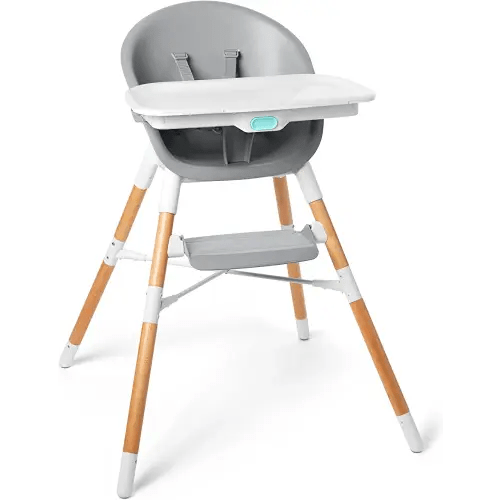 Skip Hop Baby High Chair, Eon 4-in-1, Grey/White
