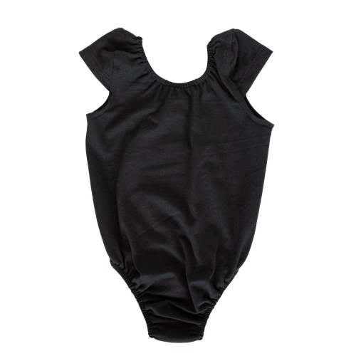 Maggie Cap Sleeve Leotard - Black