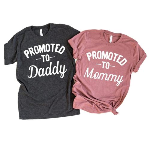 Southern Sisters Promoted to Mommy or Daddy Birth Announcement Shirts
