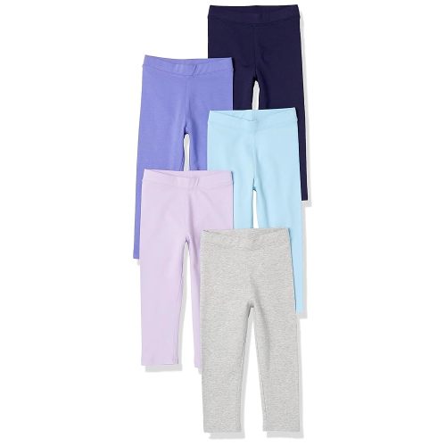 Amazon Essentials Girls and Toddlers' Leggings, Multipacks