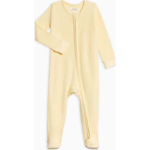 Kit Ribbed Zipper Sleeper Butter - Colored Organics | Maisonette
