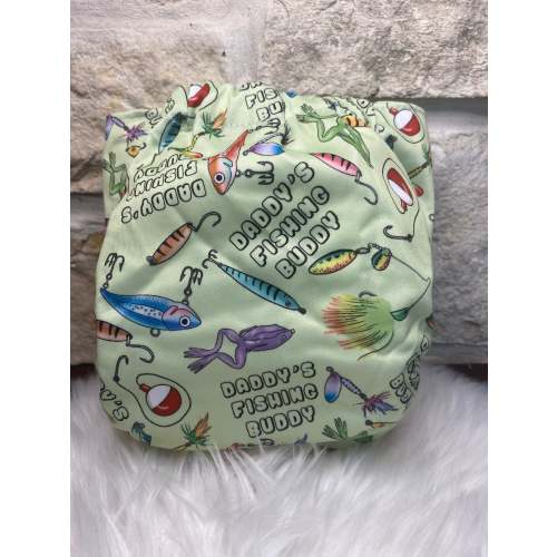One Size Pocket "Daddy's Fishing Buddy"-In Stock