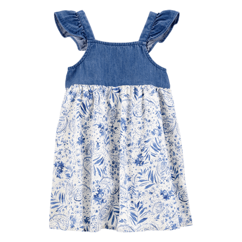 Baby Chambray Floral Print Dress - OshKosh | Carter's