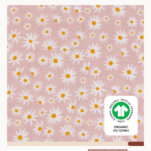 Babyletto All-Stages Bassinet Sheet in GOTS Certified Organic Muslin Cotton