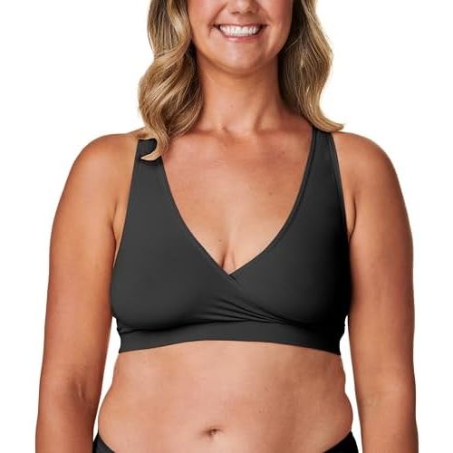 Basics by Bravado Women's Sleep Maternity Bra and Nursing Bra, Seamless, S-XL