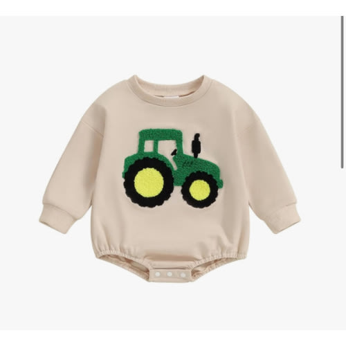 VISGOGO Newborn Infant Baby Boy Girls Oversized Romper Little Dude Sweater Onesie Coming Home Outfit Neutral Clothes