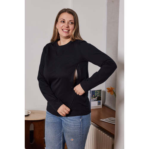 Women Long Sleeve Nursing T-shirt